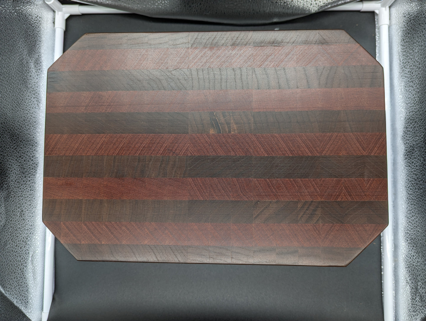 Black walnut amd sapele end grain